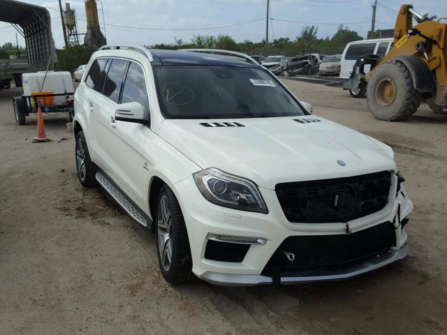 4JGDF7EE9EA412492 - 2014 MERCEDES-BENZ GL 63 AMG WHITE photo 1