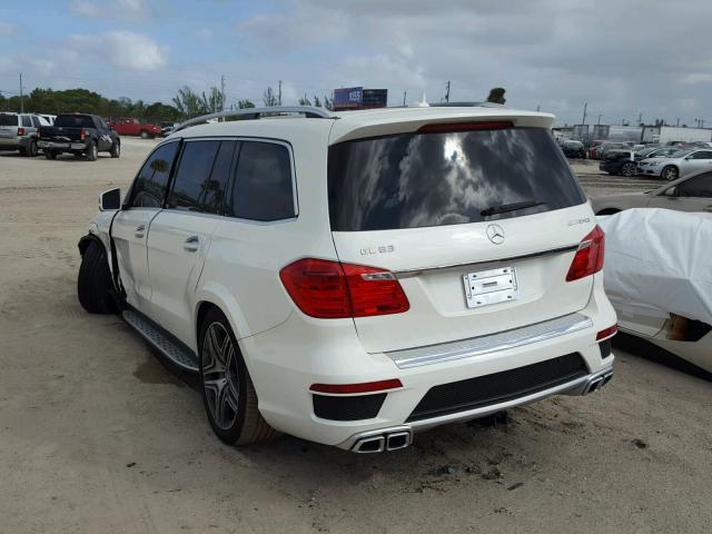 4JGDF7EE9EA412492 - 2014 MERCEDES-BENZ GL 63 AMG WHITE photo 3