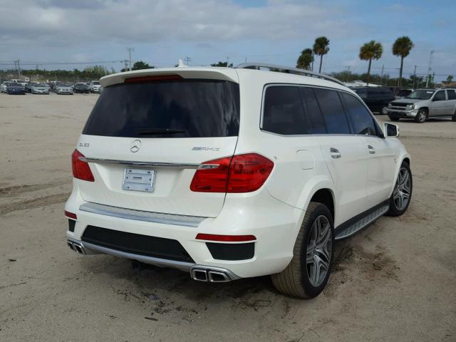 4JGDF7EE9EA412492 - 2014 MERCEDES-BENZ GL 63 AMG WHITE photo 4