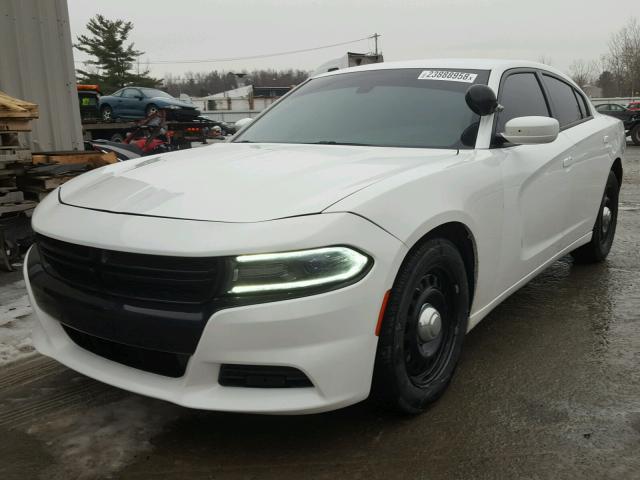 2C3CDXKT2FH778939 - 2015 DODGE CHARGER PO WHITE photo 2