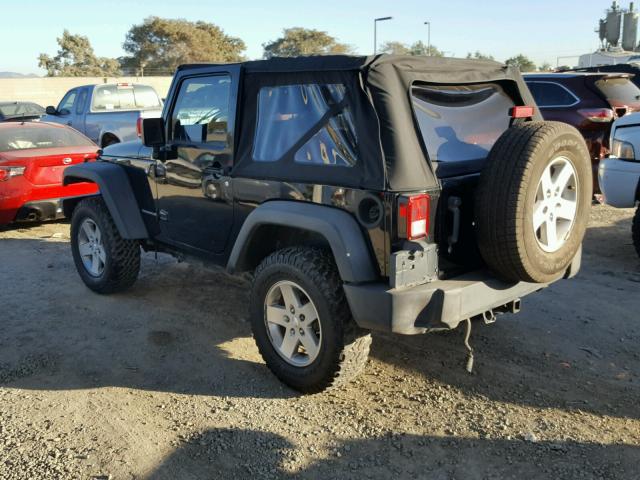 1J4FA241X8L528865 - 2008 JEEP WRANGLER X BLACK photo 3