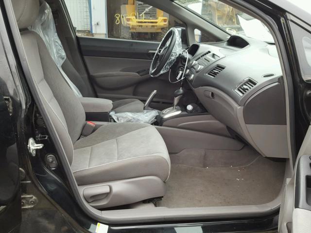 2HGFA1F58AH560167 - 2010 HONDA CIVIC LX BLACK photo 5