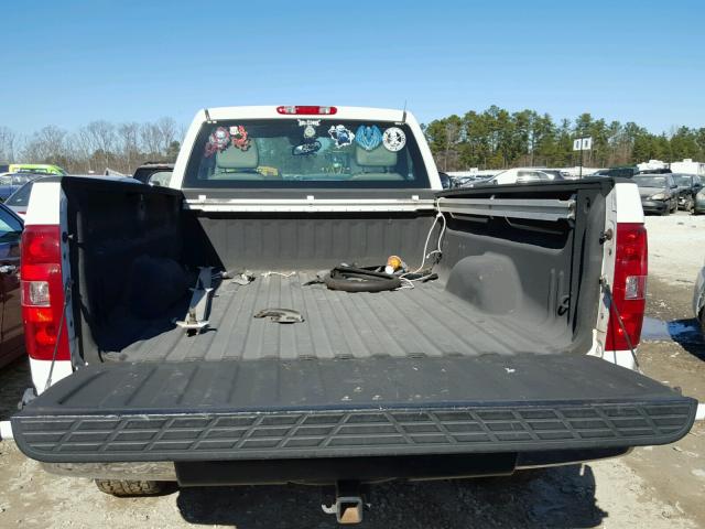 1GCEC14018E115282 - 2008 CHEVROLET SILVERADO WHITE photo 9