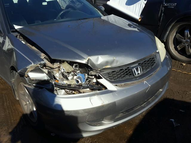 1HGEM220X4L037677 - 2004 HONDA CIVIC EX ნაცრისფერი ფოტო 9