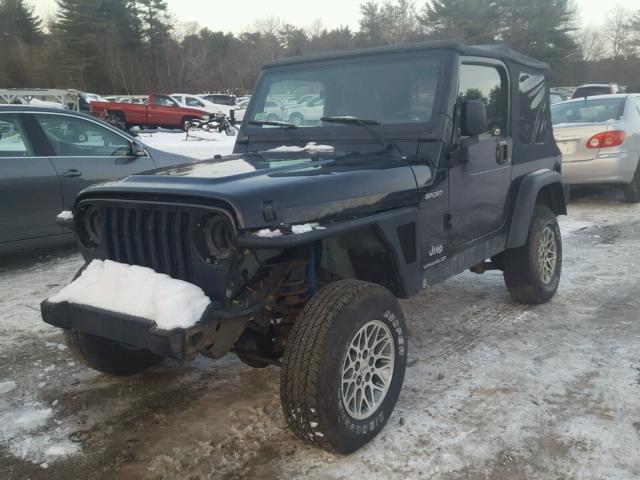 1J4FA49S54P717441 - 2004 JEEP WRANGLER / BLACK photo 2