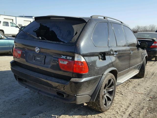 5UXFA93565LE82340 - 2005 BMW X5 4.8IS BLACK photo 4