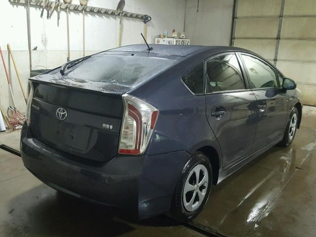 JTDKN3DU7C5428745 - 2012 TOYOTA PRIUS GRAY photo 4