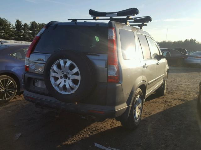 SHSRD77826U404016 - 2006 HONDA CR-V EX GRAY photo 4