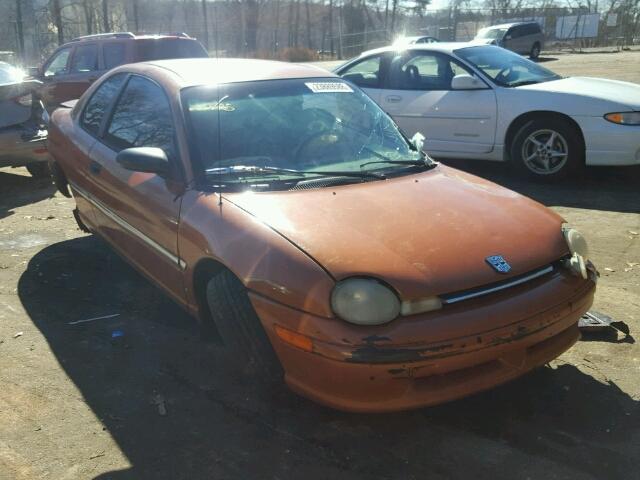 1B3ES22C8TD509898 - 1996 DODGE NEON ORANGE photo 1