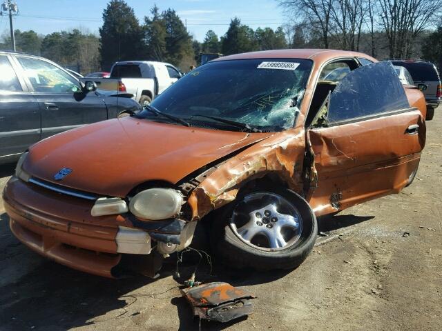 1B3ES22C8TD509898 - 1996 DODGE NEON ORANGE photo 2