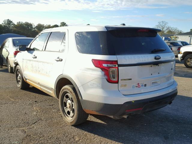 1FM5K8AR3DGA89874 - 2013 FORD EXPLORER P WHITE photo 3