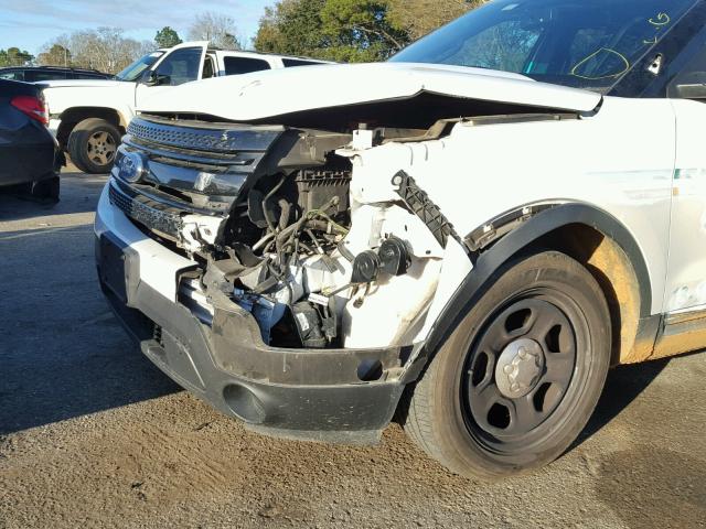 1FM5K8AR3DGA89874 - 2013 FORD EXPLORER P WHITE photo 9