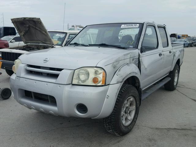 1N6ED27T84C406955 - 2004 NISSAN FRONTIER C SILVER photo 2