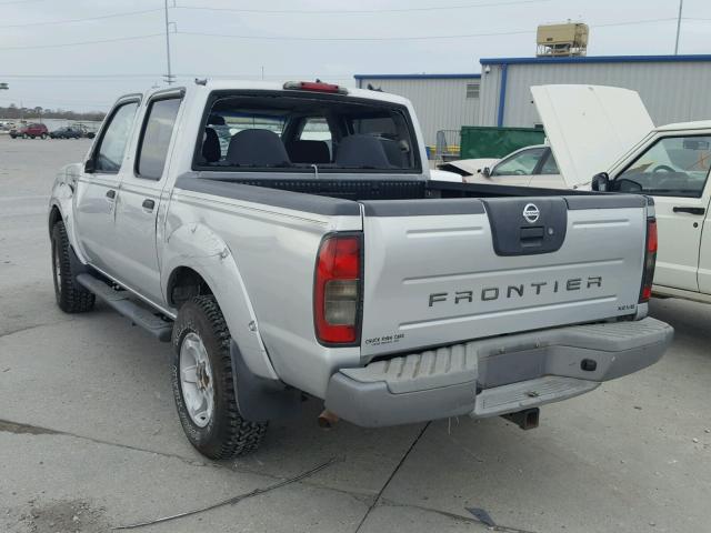 1N6ED27T84C406955 - 2004 NISSAN FRONTIER C SILVER photo 3