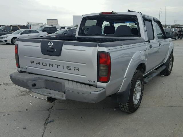 1N6ED27T84C406955 - 2004 NISSAN FRONTIER C SILVER photo 4