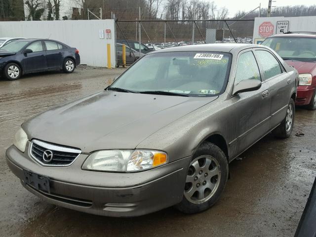 1YVGF22C125280138 - 2002 MAZDA 626 LX BROWN photo 2