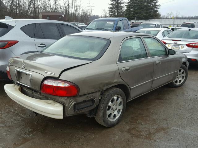 1YVGF22C125280138 - 2002 MAZDA 626 LX BROWN photo 4