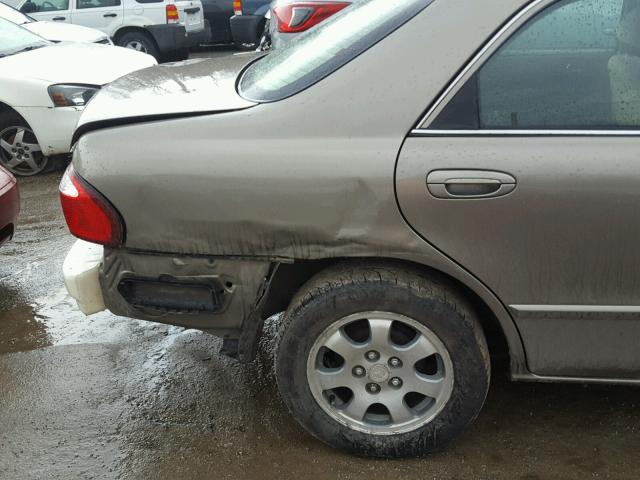 1YVGF22C125280138 - 2002 MAZDA 626 LX BROWN photo 9