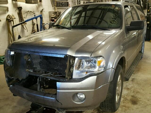 1FMFK16599LA10269 - 2009 FORD EXPEDITION GRAY photo 2