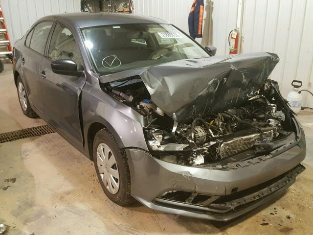 3VW2K7AJ5FM300705 - 2015 VOLKSWAGEN JETTA BASE ნაცრისფერი ფოტო 1