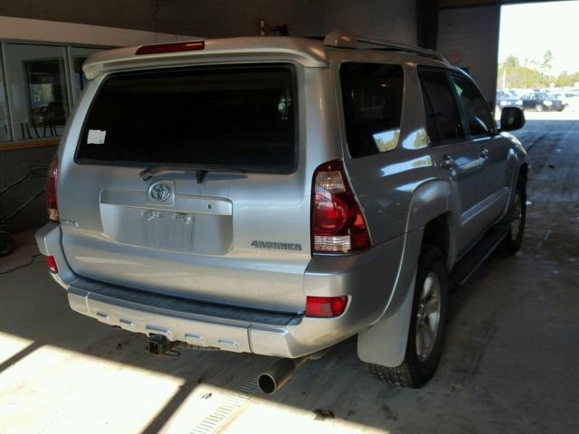 JTEBU14R840047807 - 2004 TOYOTA 4RUNNER SR GRAY photo 4