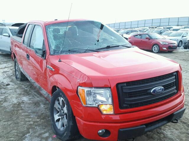 1FTFX1EF3DFC35066 - 2013 FORD F150 SUPER RED photo 1