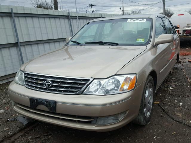 4T1BF28B83U316876 - 2003 TOYOTA AVALON XL GOLD photo 2