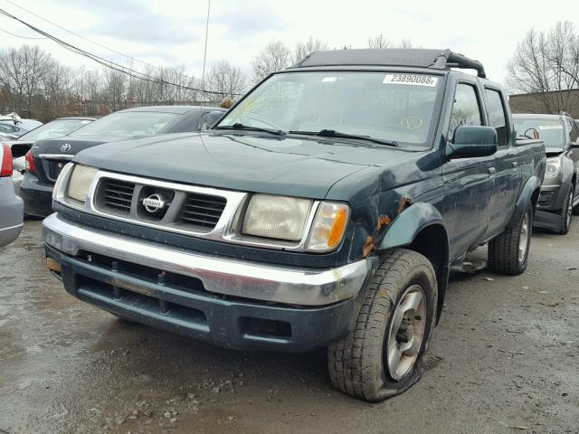 1N6ED27Y0YC363620 - 2000 NISSAN FRONTIER C GREEN photo 2