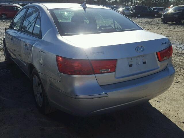 5NPET46C19H534615 - 2009 HYUNDAI SONATA GLS SILVER photo 3