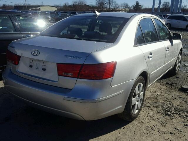 5NPET46C19H534615 - 2009 HYUNDAI SONATA GLS SILVER photo 4