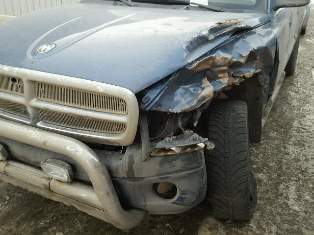 1D7HG38N84S568352 - 2004 DODGE DAKOTA QUA BLUE photo 9