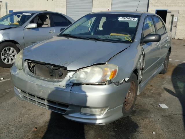 1NXBR32E64Z310303 - 2004 TOYOTA COROLLA CE SILVER photo 2