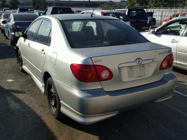 1NXBR32E64Z310303 - 2004 TOYOTA COROLLA CE SILVER photo 3