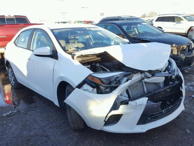 2T1BURHE8FC386344 - 2015 TOYOTA COROLLA L WHITE photo 1