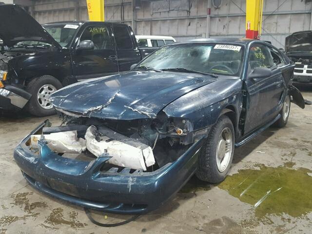 1FALP4049RF202273 - 1994 FORD MUSTANG GREEN photo 2