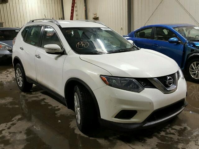 5N1AT2MT5EC843852 - 2014 NISSAN ROGUE S WHITE photo 1