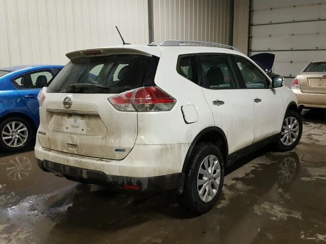 5N1AT2MT5EC843852 - 2014 NISSAN ROGUE S WHITE photo 4