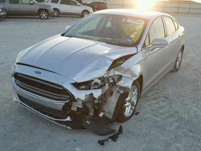 3FA6P0H74DR283294 - 2013 FORD FUSION SE SILVER photo 2