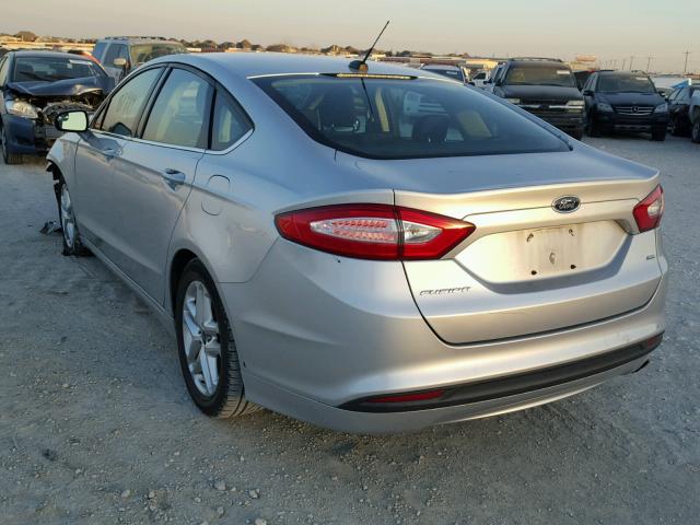 3FA6P0H74DR283294 - 2013 FORD FUSION SE SILVER photo 3