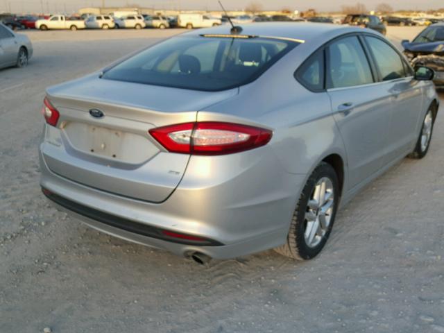 3FA6P0H74DR283294 - 2013 FORD FUSION SE SILVER photo 4