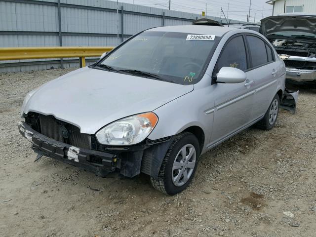 KMHCN46C79U342487 - 2009 HYUNDAI ACCENT GLS SILVER photo 2