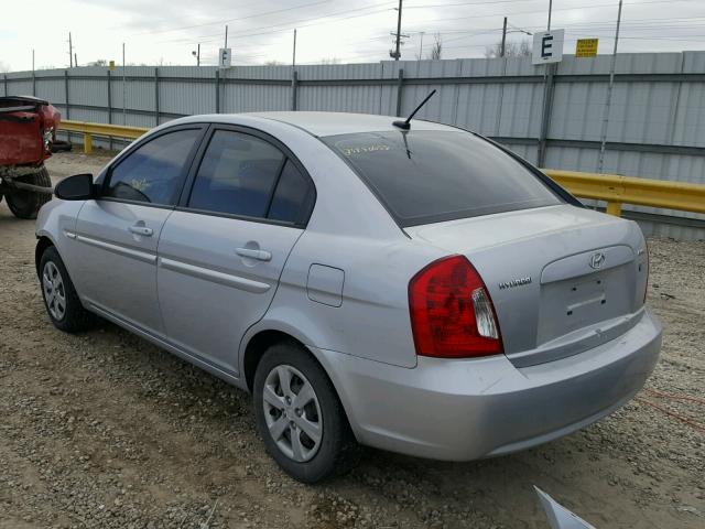 KMHCN46C79U342487 - 2009 HYUNDAI ACCENT GLS SILVER photo 3