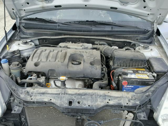 KMHCN46C79U342487 - 2009 HYUNDAI ACCENT GLS SILVER photo 7