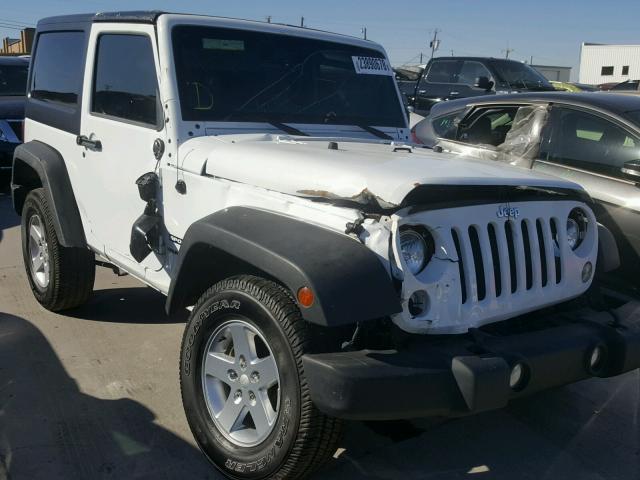 1C4AJWAG4GL209654 - 2016 JEEP WRANGLER S WHITE photo 1