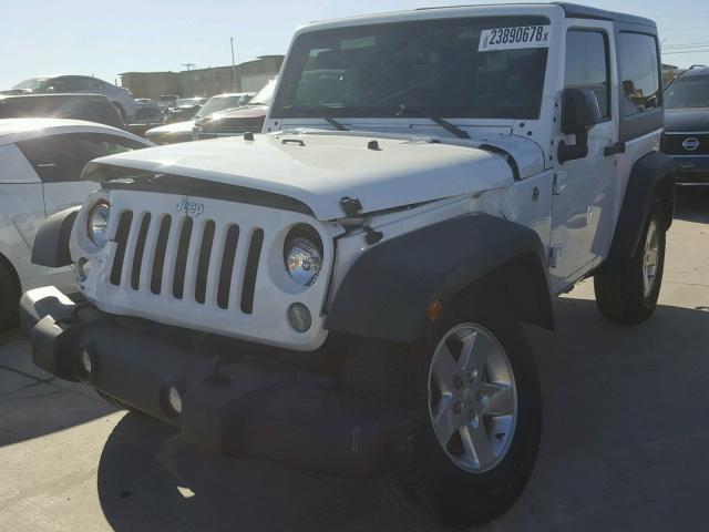 1C4AJWAG4GL209654 - 2016 JEEP WRANGLER S WHITE photo 2