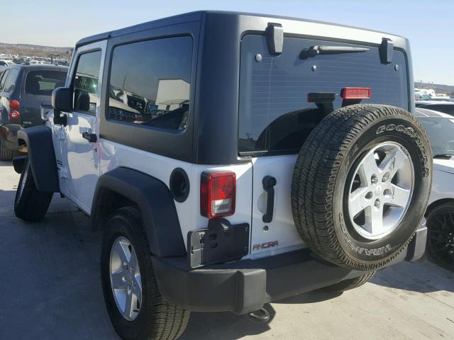 1C4AJWAG4GL209654 - 2016 JEEP WRANGLER S WHITE photo 3