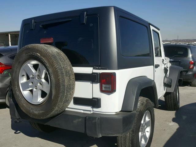 1C4AJWAG4GL209654 - 2016 JEEP WRANGLER S WHITE photo 4