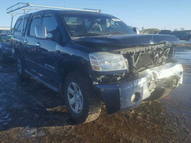 1N6AA07BX6N526556 - 2006 NISSAN TITAN XE BLUE photo 1