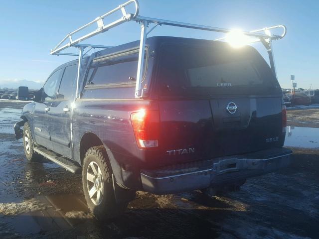 1N6AA07BX6N526556 - 2006 NISSAN TITAN XE BLUE photo 3