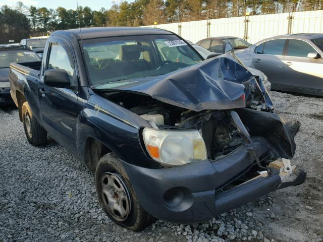 5TENX22N07Z403539 - 2007 TOYOTA TACOMA BLACK photo 1